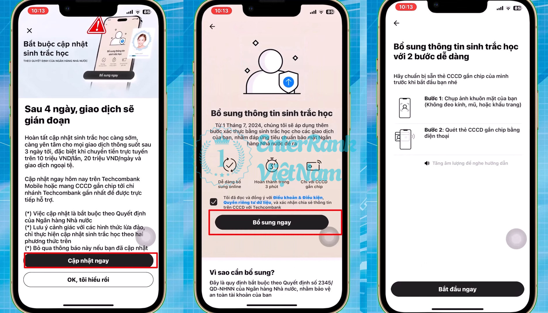 Review Ngân Hàng Tmcp Kỹ Thương Việt Nam Có Uy Tín Không? 22 Công nghệ xác thực sinh trắc học