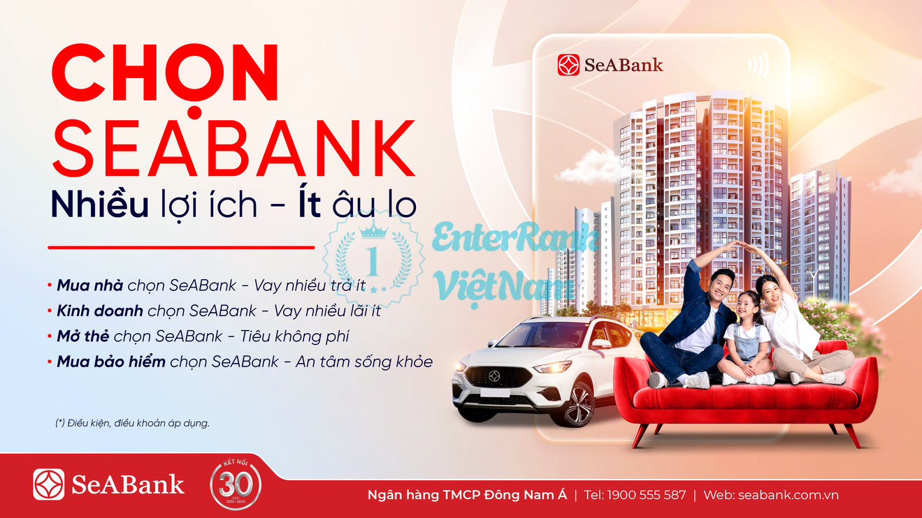 SeABank cung cấp danh mục sản phẩm và dịch vụ đa dạng